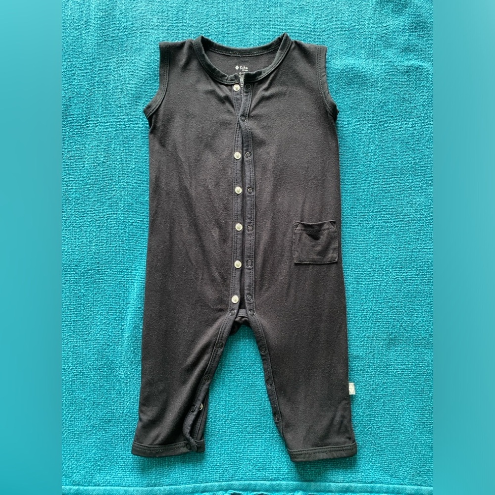 Kyte Baby - Sleeveless Romper in Midnight - 6-12 months